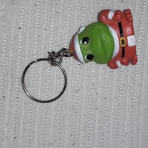 STAR AWARDS SANTA FROG CLAUS KEYCHAIN CHARM NRMINT CONDITION